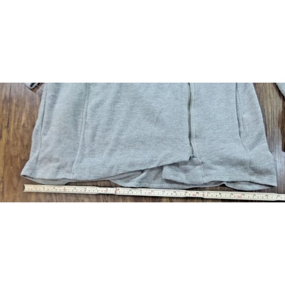 Sweet Rain Gray Jacket Asymmetrical Zip with Pockets Size XL - Picture 9 of 13